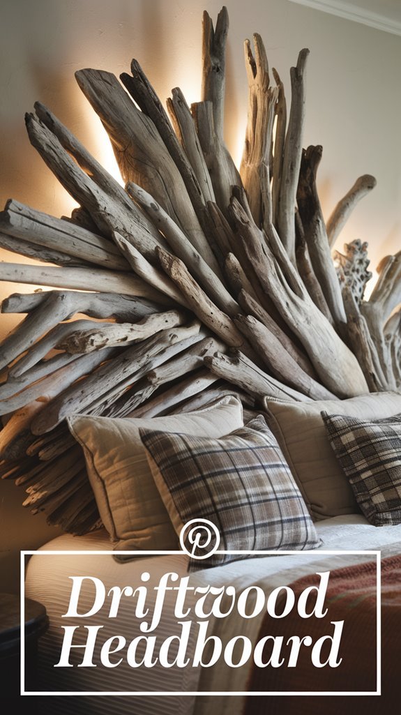 coastal driftwood headboard project