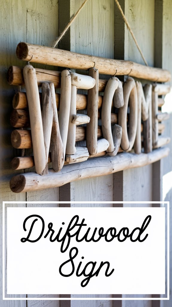 coastal driftwood sign project