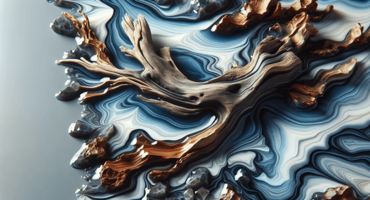 driftwood and epoxy resin