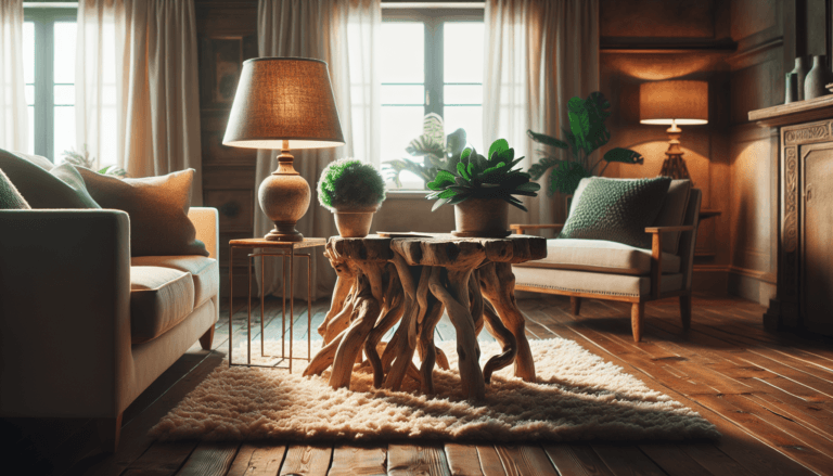 driftwood end table diy 1