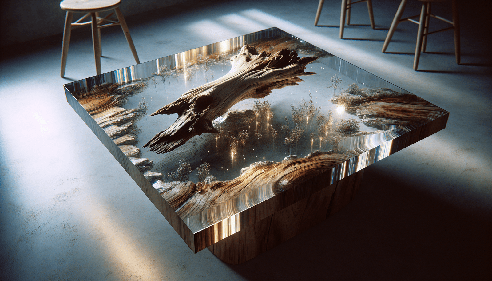Driftwood Epoxy Resin Table Driftwood Epoxy Resin Table