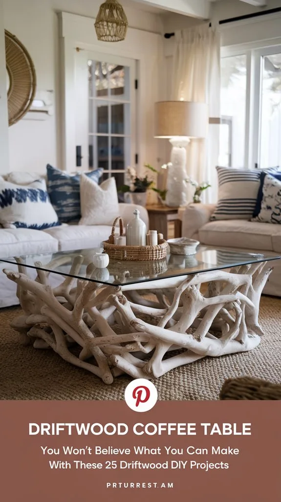 driftwood coffee table diy