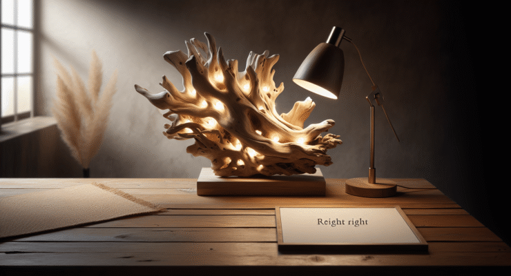 driftwood led lamp