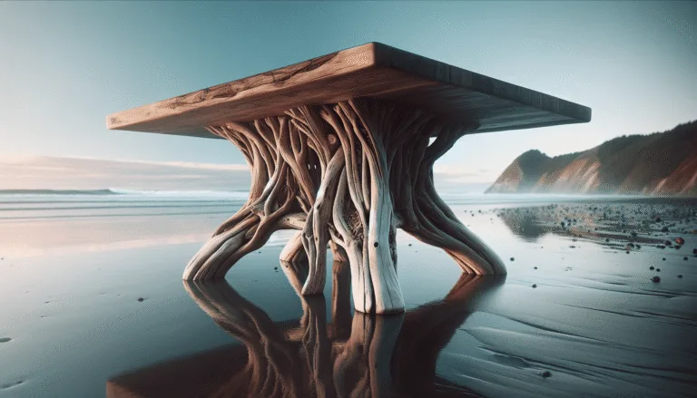 driftwood leg table
