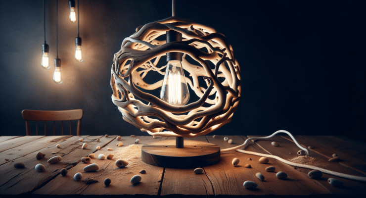 driftwood lights diy