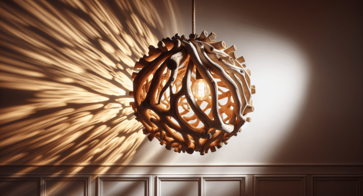 driftwood lights hanging