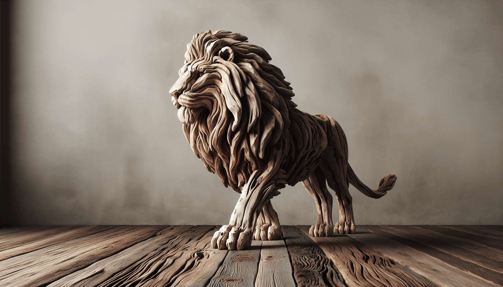 Driftwood Lion Driftwood Lion