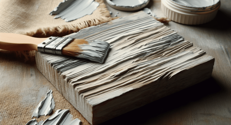 driftwood look with chalk paint