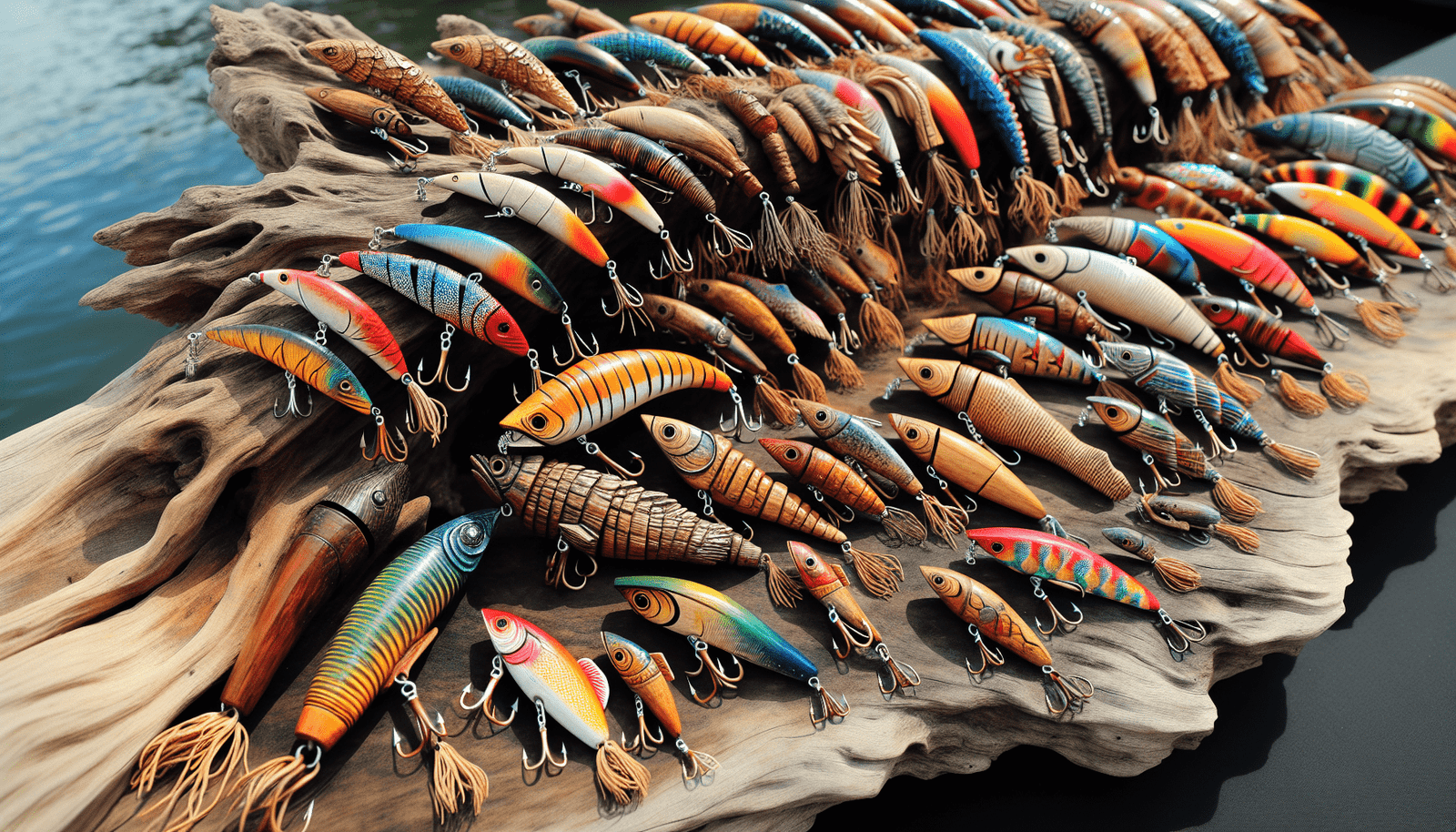 Driftwood Lure Display Driftwood Lure Display