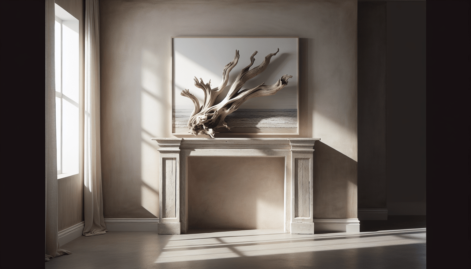 Driftwood Mantle Decor Driftwood Mantle Decor