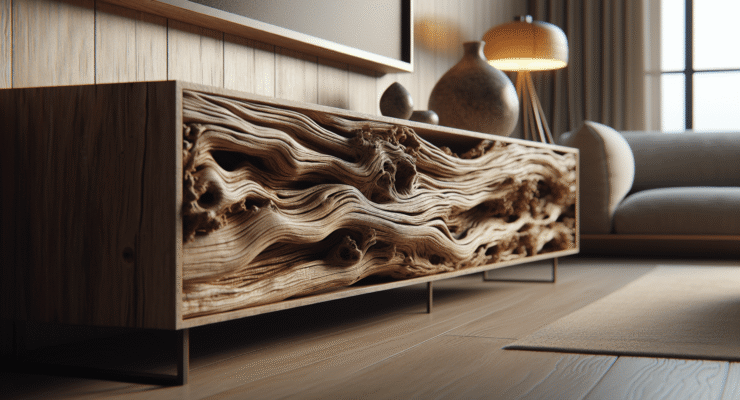 driftwood media console