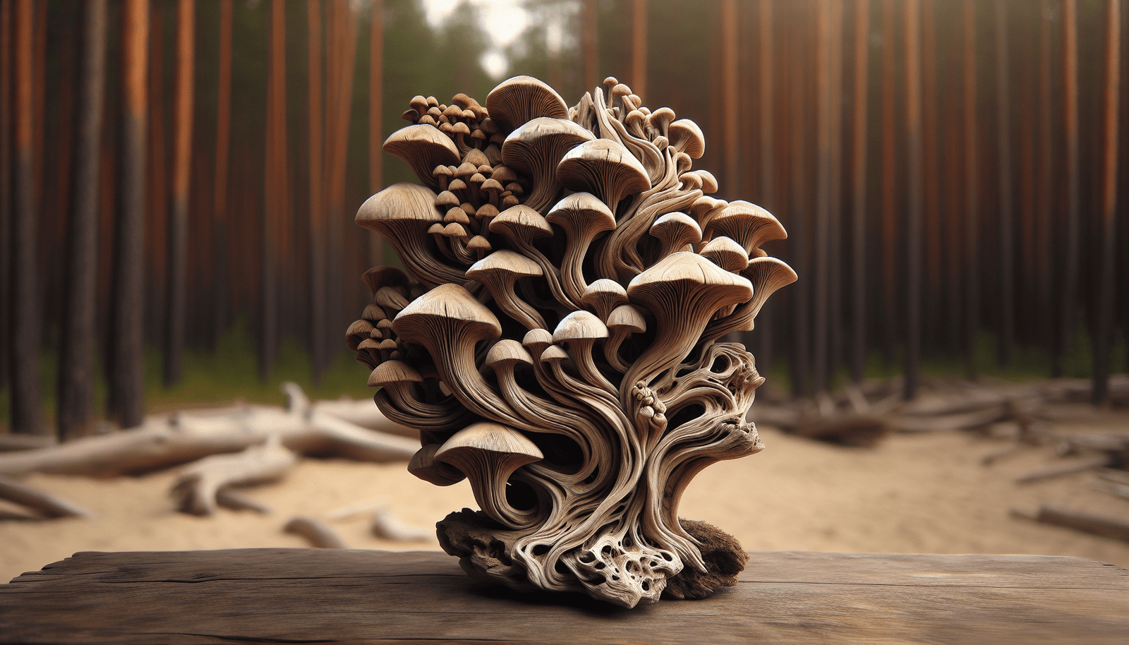 Driftwood Mushroom Art Driftwood Mushroom Art