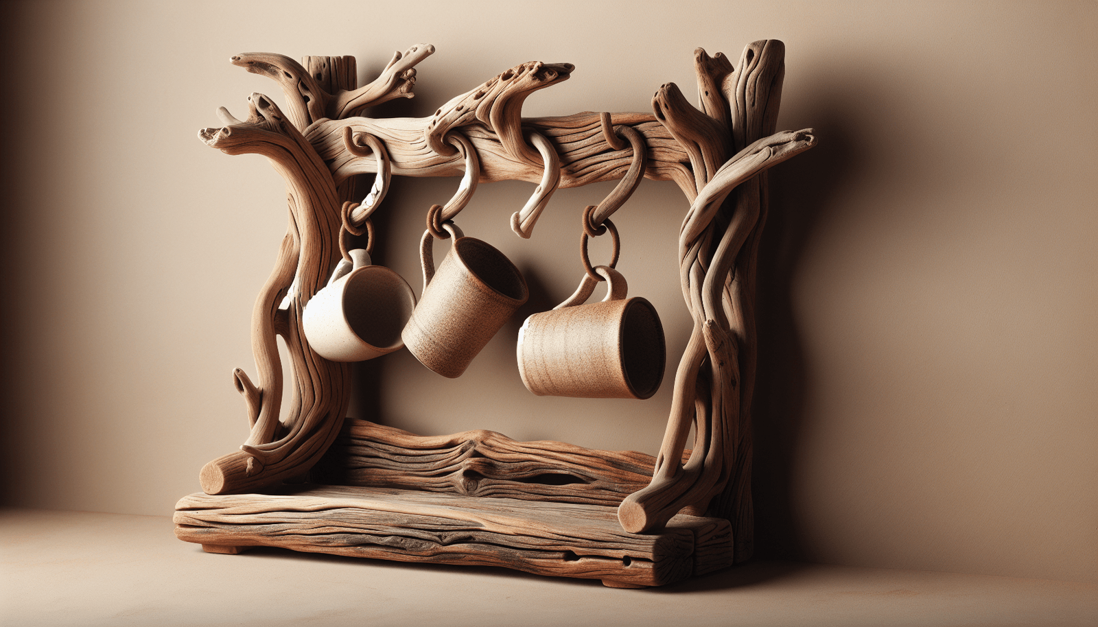 Driftwood Mug Rack Driftwood Mug Rack
