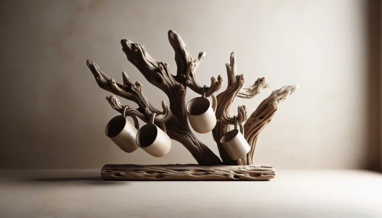 driftwood mug rack