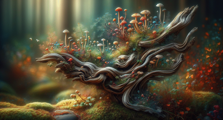 driftwood mushroom hanging