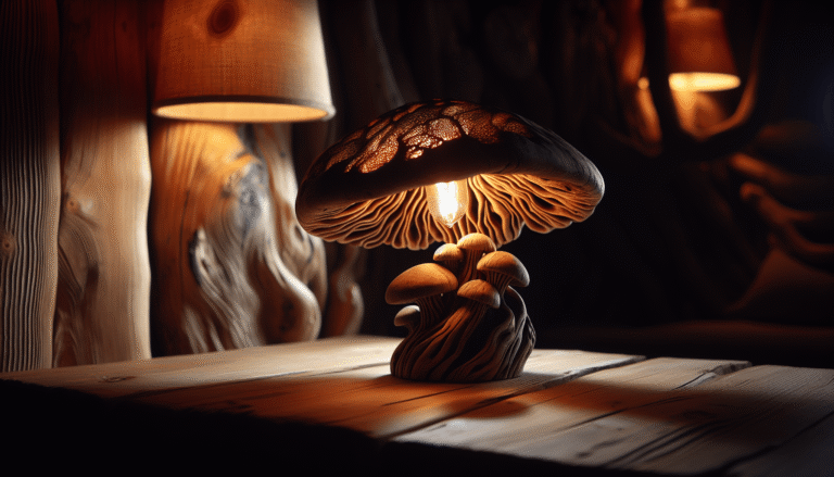 driftwood mushroom lamp