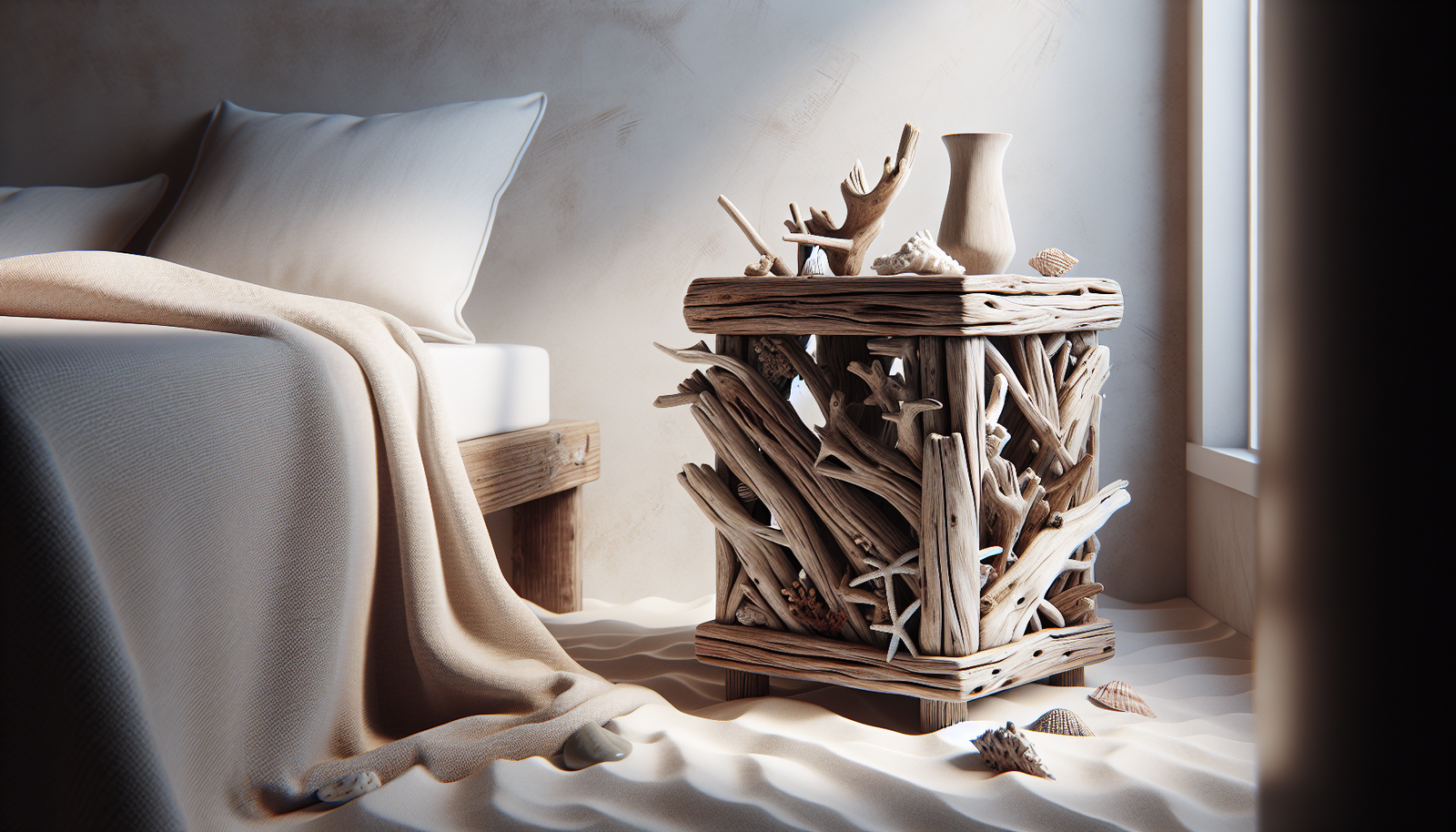 Driftwood Nightstand Diy Driftwood Nightstand Diy