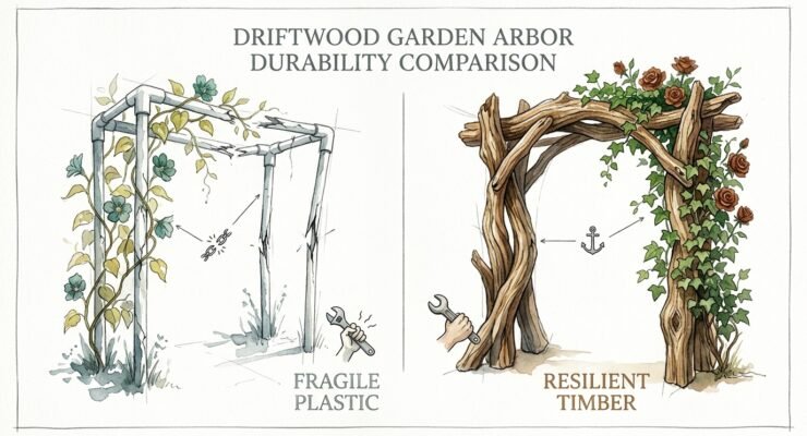 Driftwood Garden Arbor Durability Comparison