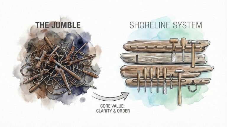 Driftwood Tool Storage Ideas