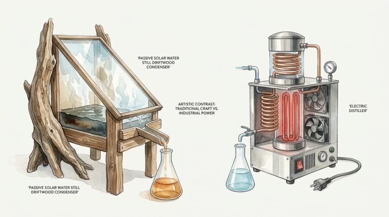 Passive Solar Water Still Driftwood