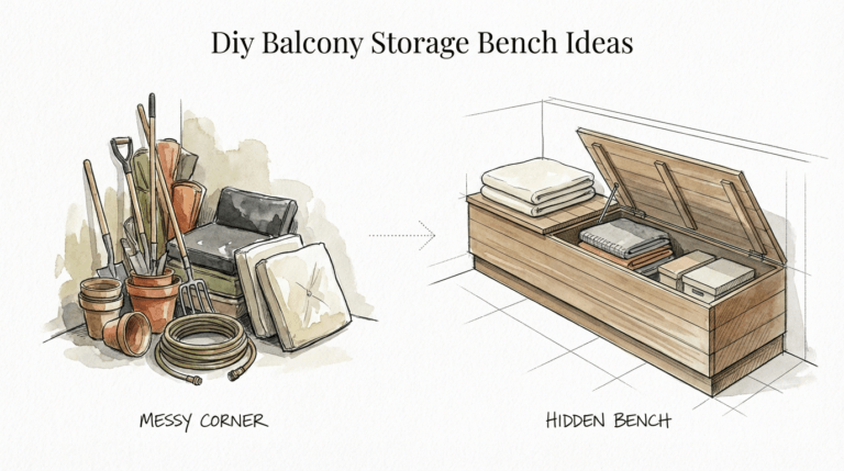 Diy Balcony Storage Bench Ideas