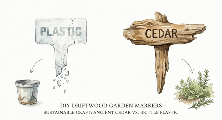 Diy Driftwood Garden Markers