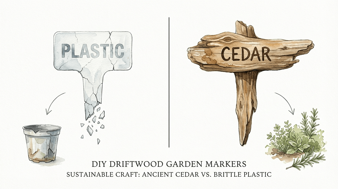 Diy Driftwood Garden Markers