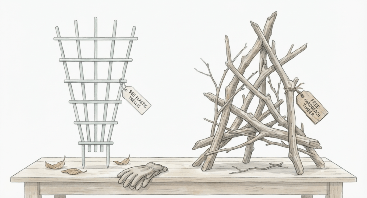 Diy Driftwood Garden Trellis