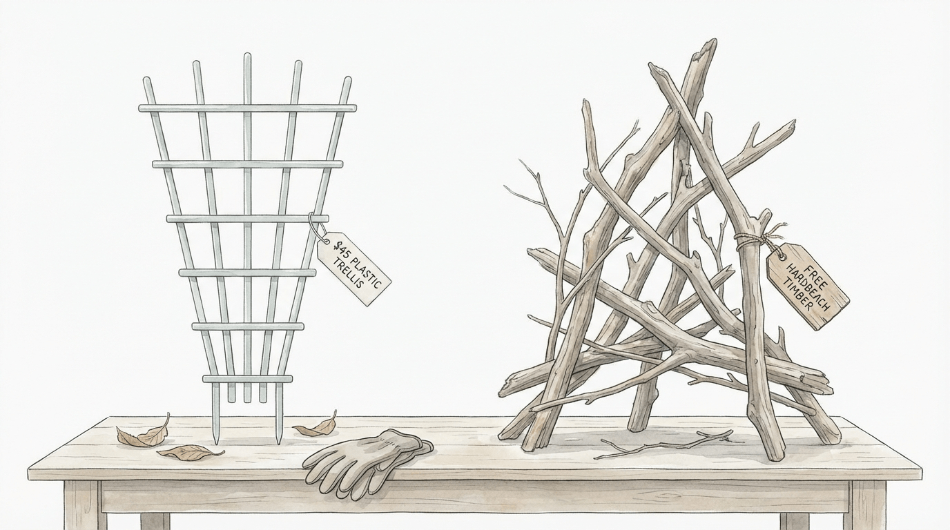 Diy Driftwood Garden Trellis