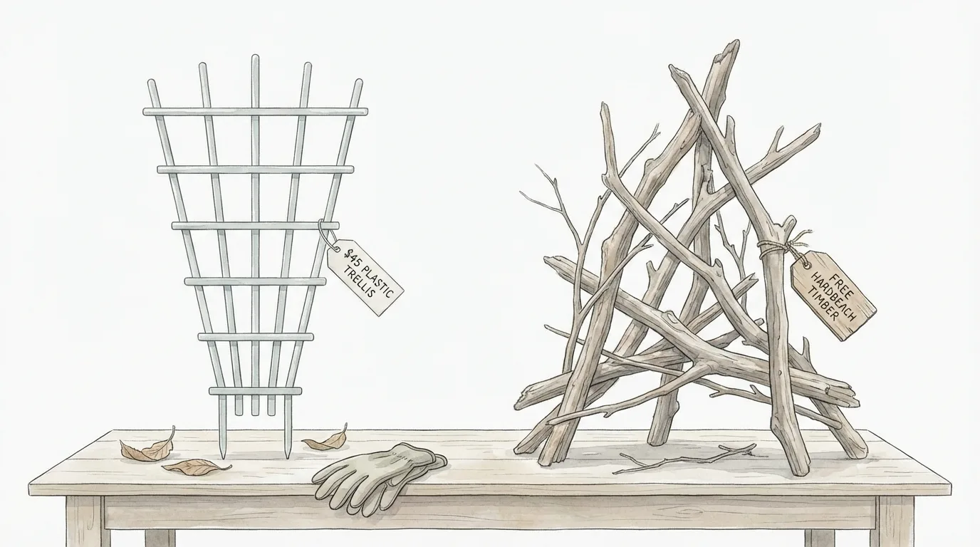 Diy Driftwood Garden Trellis