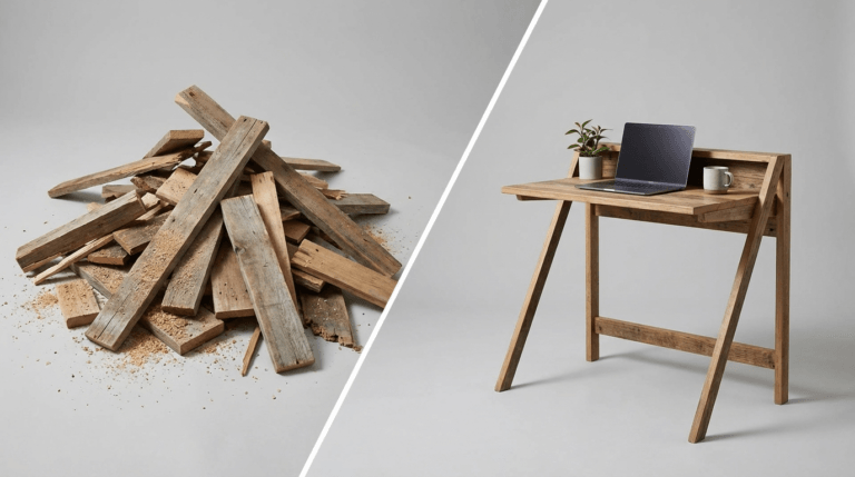 Diy Scrap Wood Folding Desk