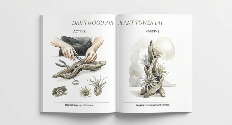 Driftwood Air Plant Tower Diy