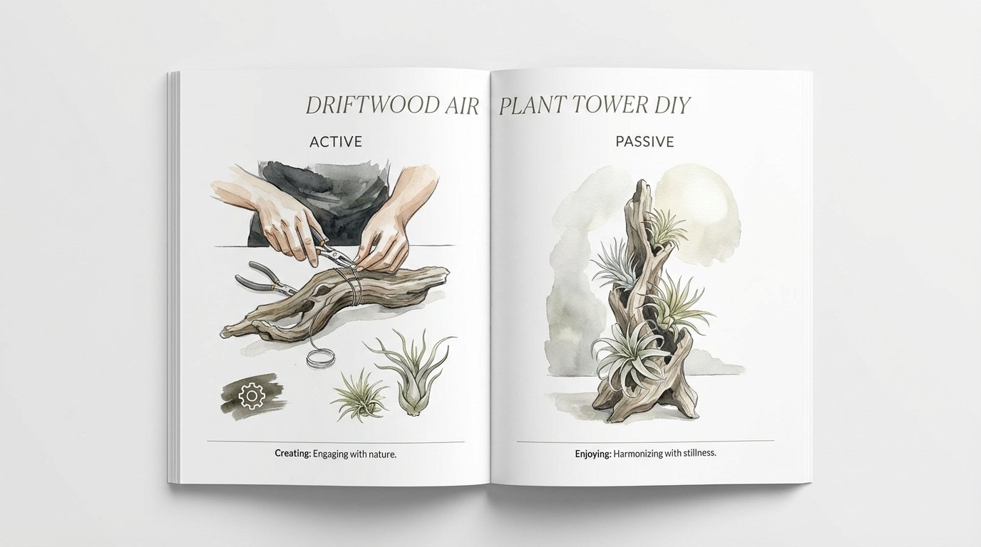 Driftwood Air Plant Tower Diy