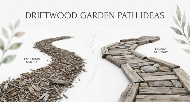 Driftwood Garden Path Ideas
