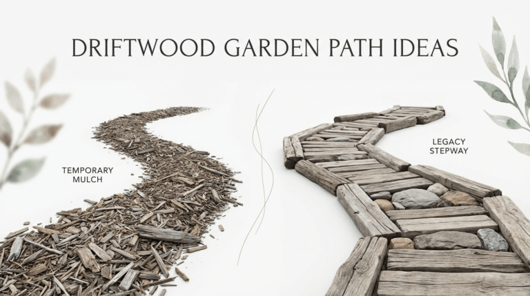 Driftwood Garden Path Ideas