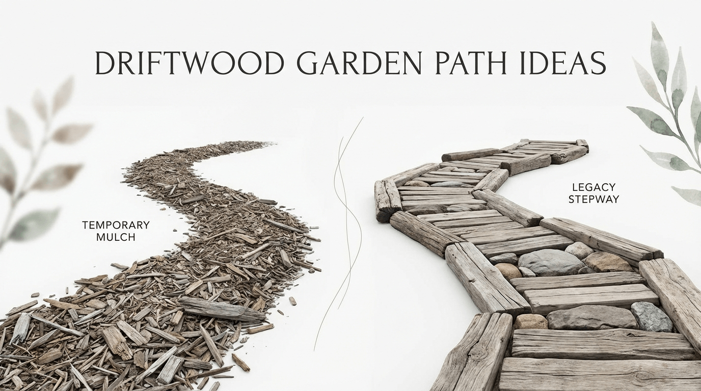 Driftwood Garden Path Ideas