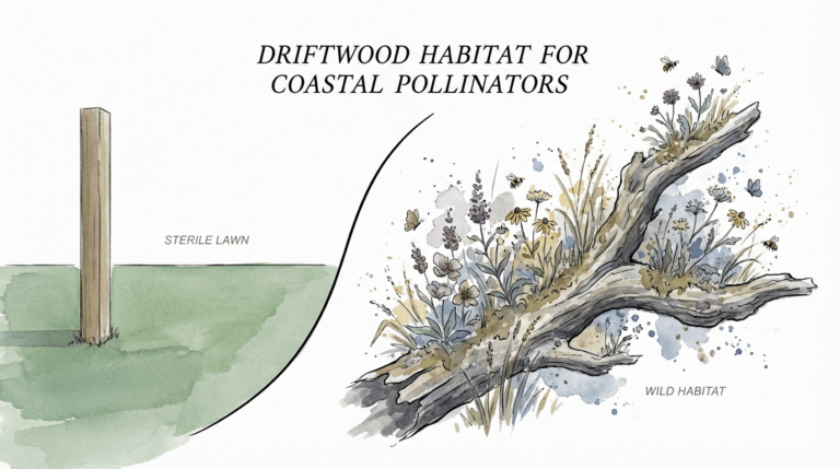 Driftwood Habitat For Coastal Pollinators
