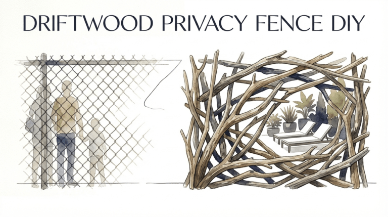 Driftwood Privacy Fence Diy