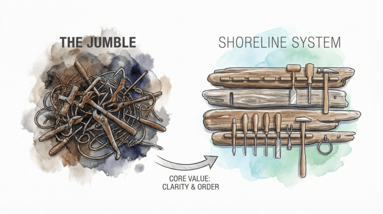 Driftwood Tool Storage Ideas