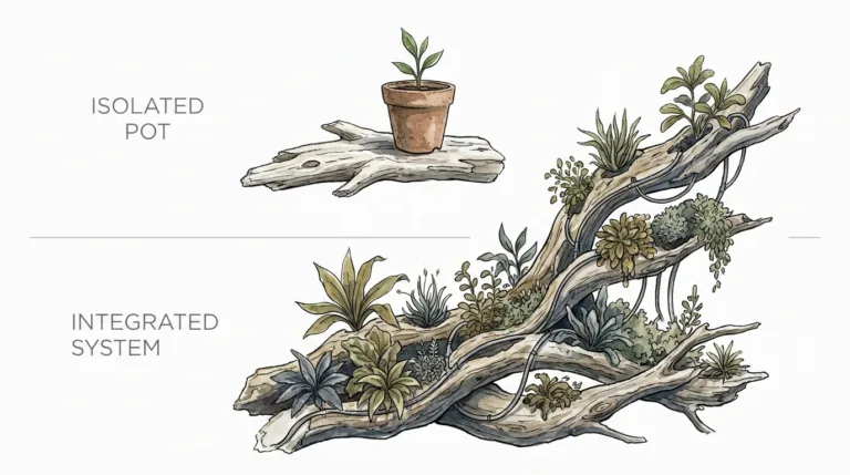 Driftwood Vertical Garden Diy