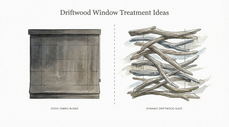 Driftwood Window Treatment Ideas