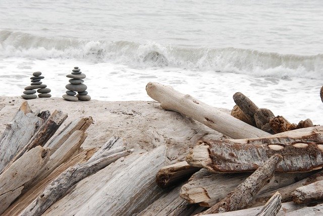 nature, landscape, sea, water, wood, rock, pebble, golf, fog, doll, driftwood, driftwood, driftwood, driftwood, driftwood, driftwood