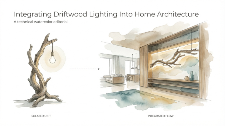 Integrating Driftwood Lighting Into Home Architecture