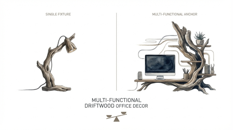Multi-functional Driftwood Office Decor