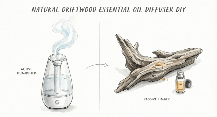 Natural Driftwood Essential Oil Diffuser Diy
