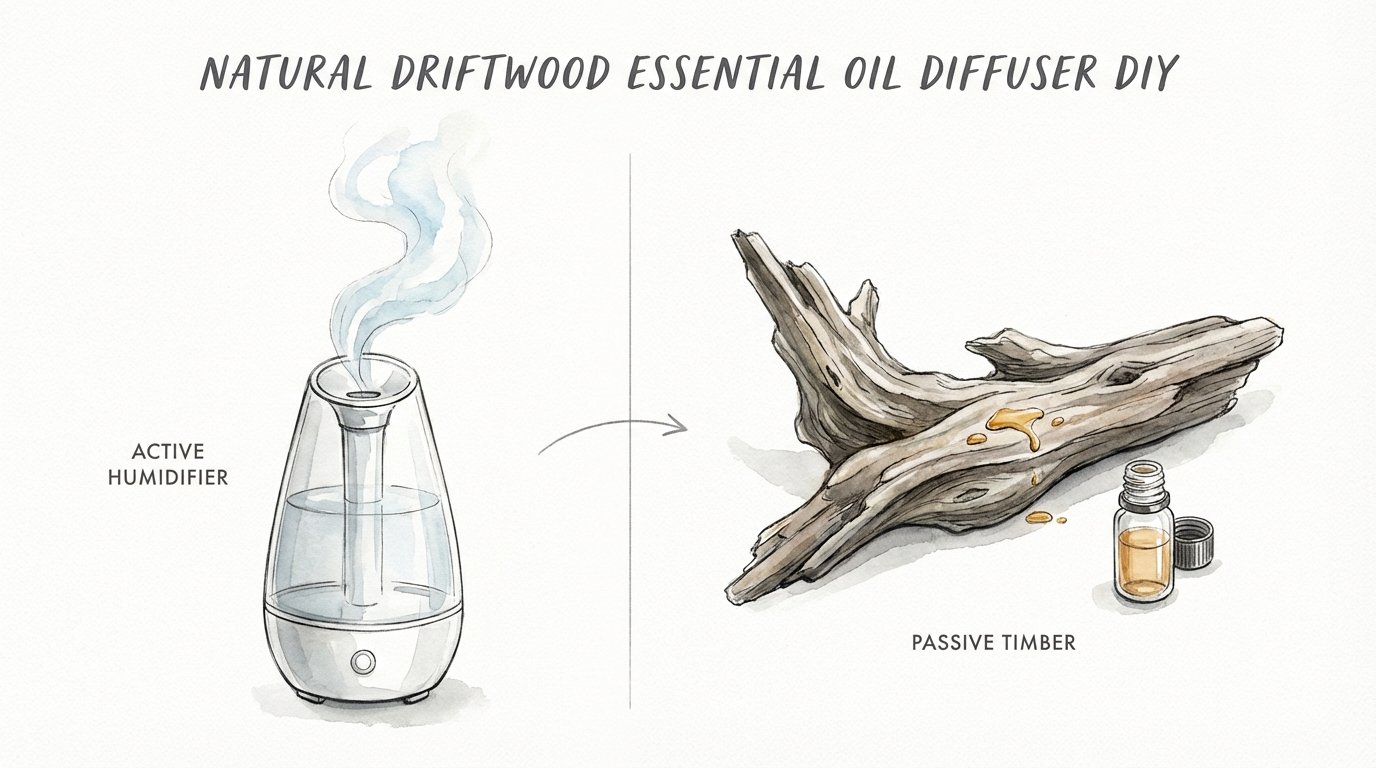 Natural Driftwood Essential Oil Diffuser Diy