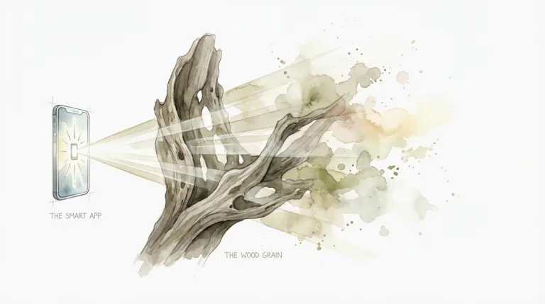 Natural Light Diffusion With Driftwood