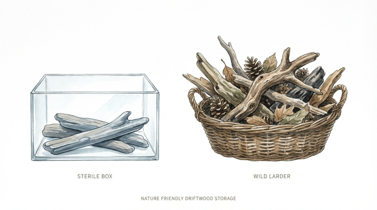 Nature Friendly Driftwood Storage