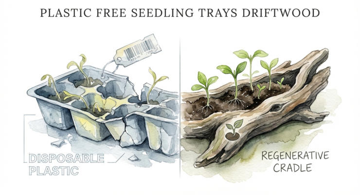 Plastic Free Seedling Trays Driftwood