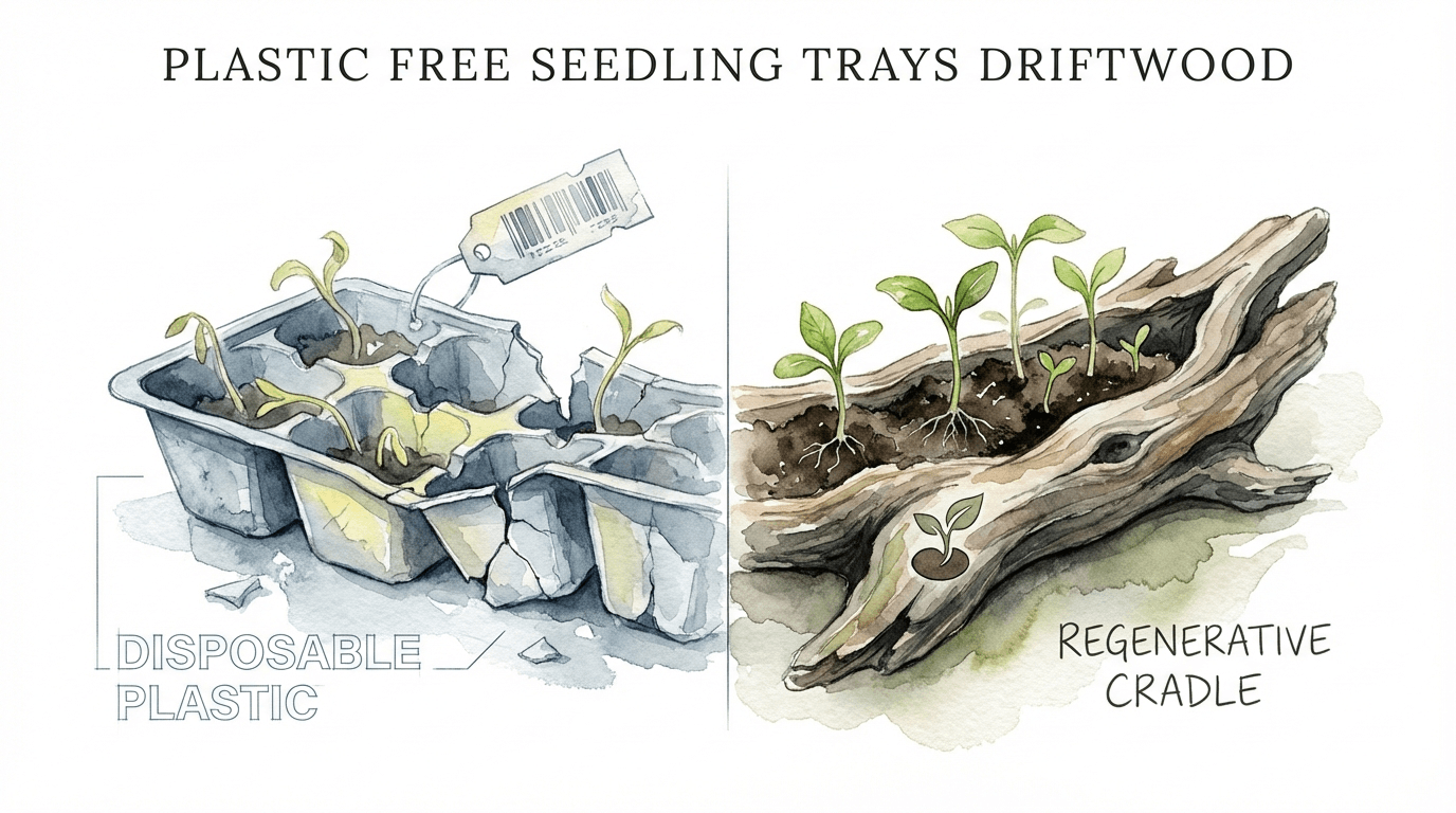 Plastic Free Seedling Trays Driftwood